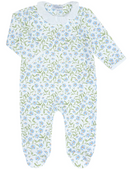 Blue Vines Print Crossover Footie from Anderson Parker