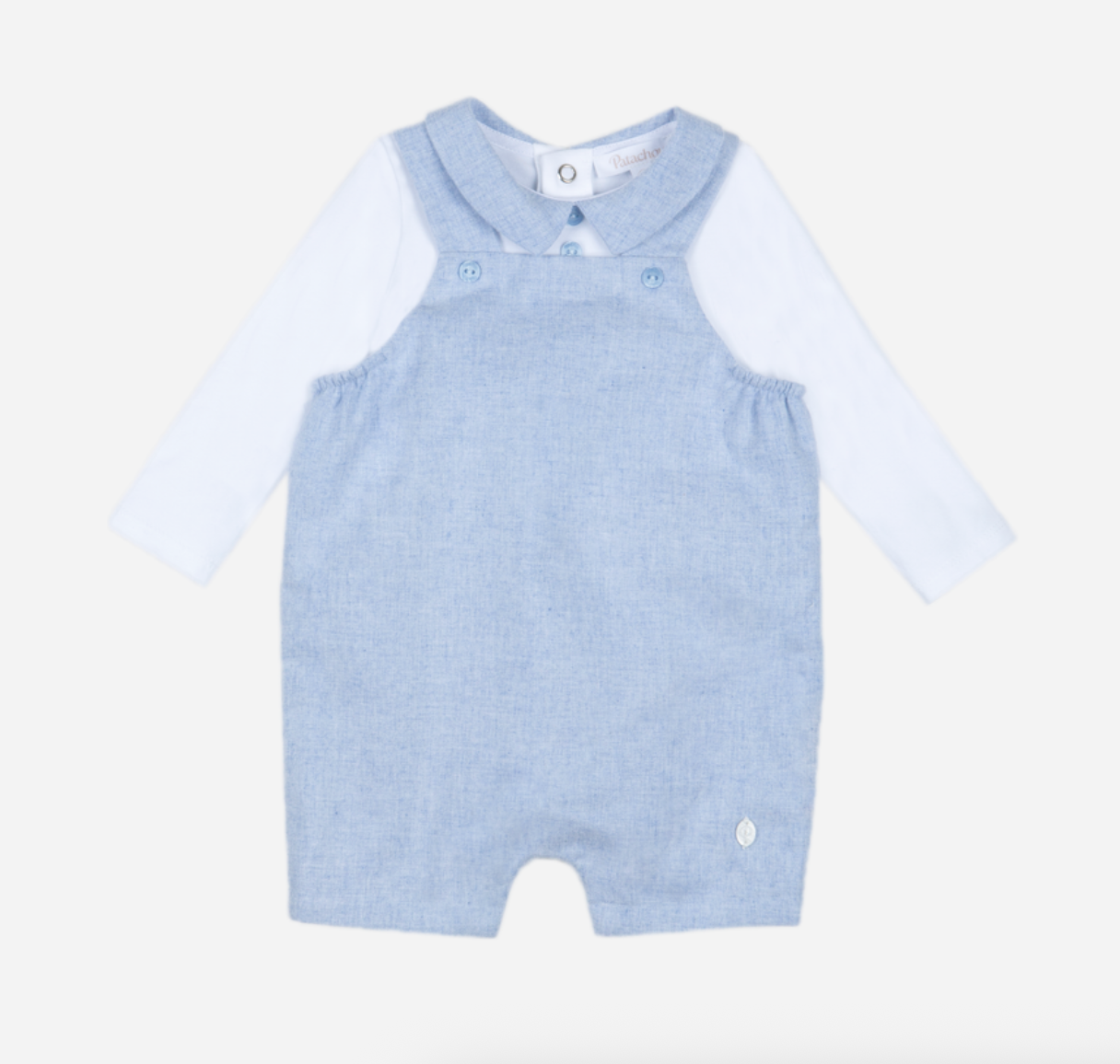 Blue and white romper from Anderson Parker