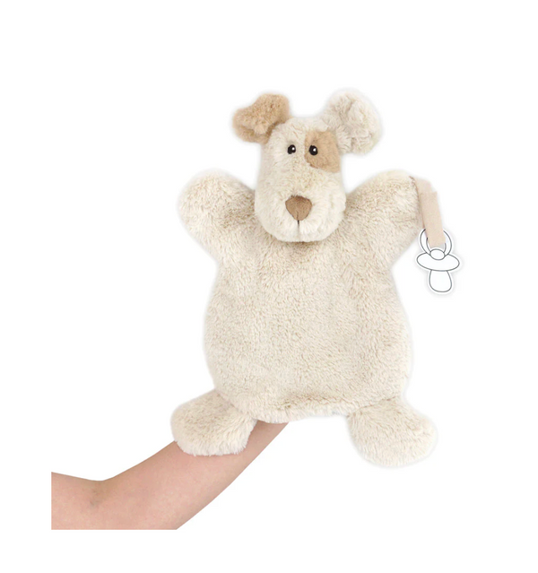 Bogart Puppy-Paci Holder Puppet from Anderson Parker