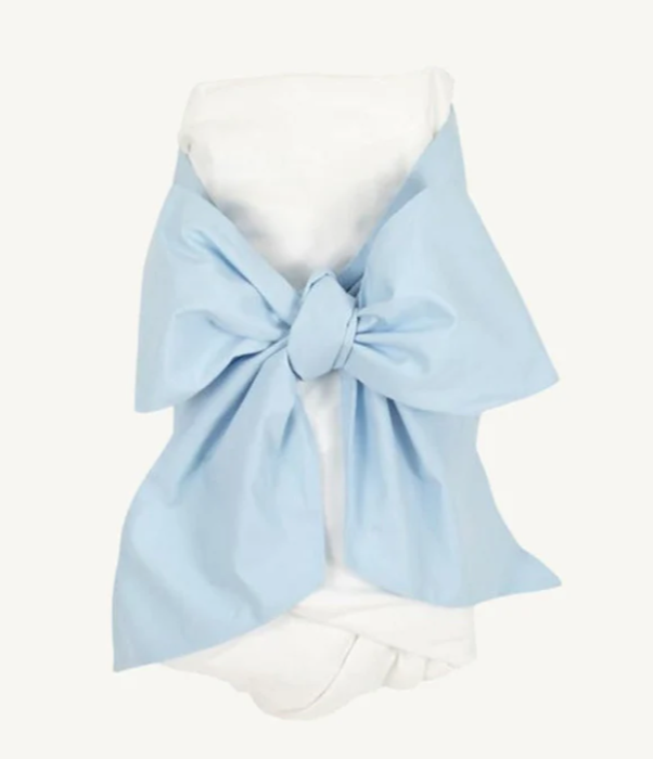 Bow Swaddle - Buckhead Blue - Broadcloth from Anderson Parker
