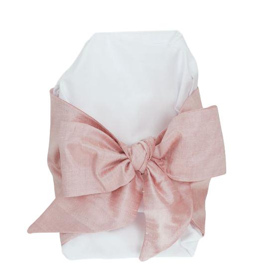 Bow Swaddle - Silk - Southern Blush from Anderson Parker
