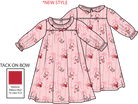 Bows & Santa - Long Sleeve Gown With Ruffle Collar from Anderson Parker