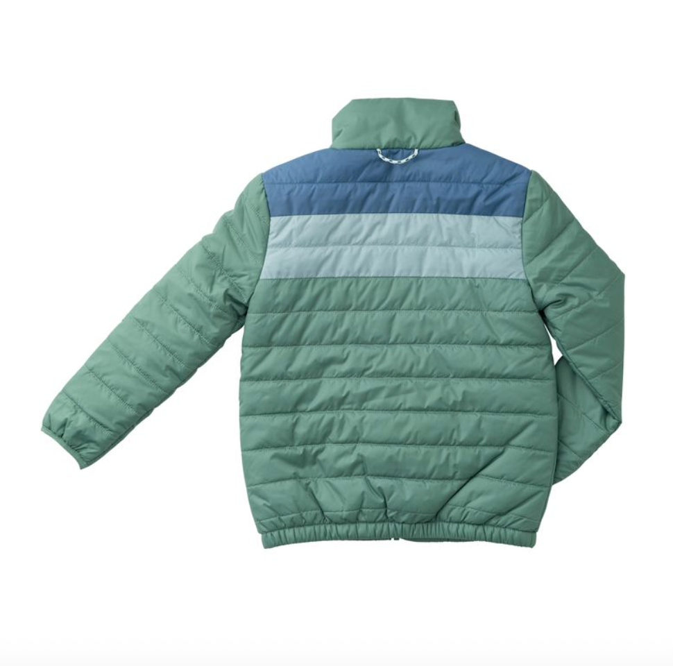 Boy Puffer Jacket - Frosty Spruce Colorblock from Anderson Parker