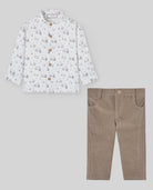 Boy Woven Shirt + Pant Set - Mineral Blue from Anderson Parker