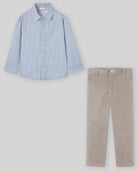 Boy Woven Shirt + Pant Set - Sapphire Blue from Anderson Parker