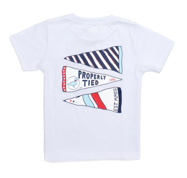 Boys Americana Pennant SS White from Anderson Parker