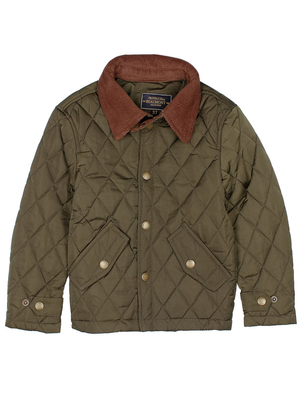 Boys Beaumont Jacket - Olive from Anderson Parker