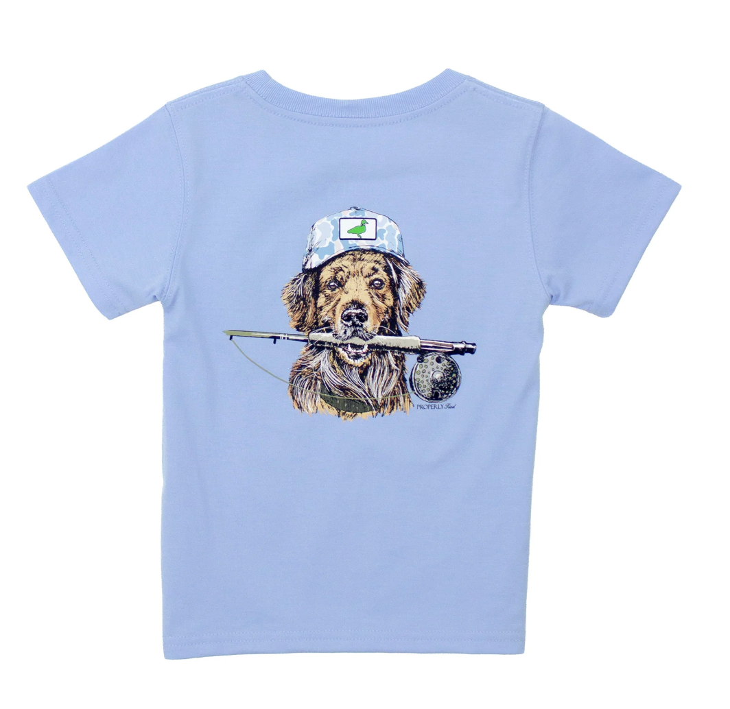Boys Fishing Buddy SS Light Blue from Anderson Parker
