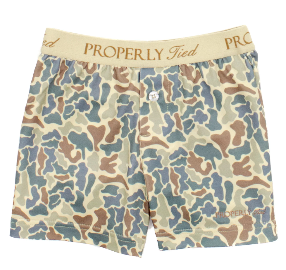 Boys Inlet Boxer Field Camo from Anderson Parker