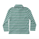 Boys Long Sleeve Too Cool for School Polo - Frosty Spruce Dark Denim Stripe from Anderson Parker