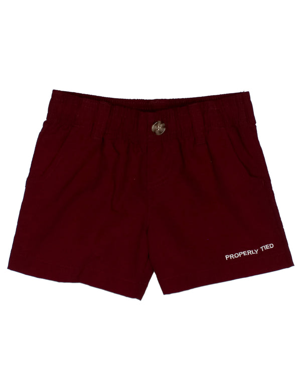 Boys Mallard Short - Maroon from Anderson Parker