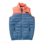 Boys Puffer Vest - Copen Blue Colorblock from Anderson Parker