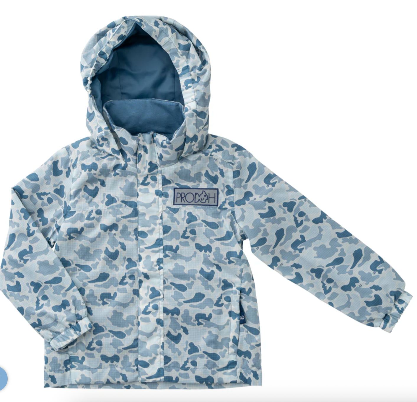Boys Reflective Rain Jacket - Blue Break Point Camo from Anderson Parker