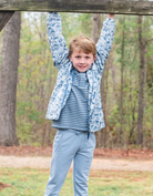 Boys Reflective Rain Jacket - Blue Break Point Camo from Anderson Parker