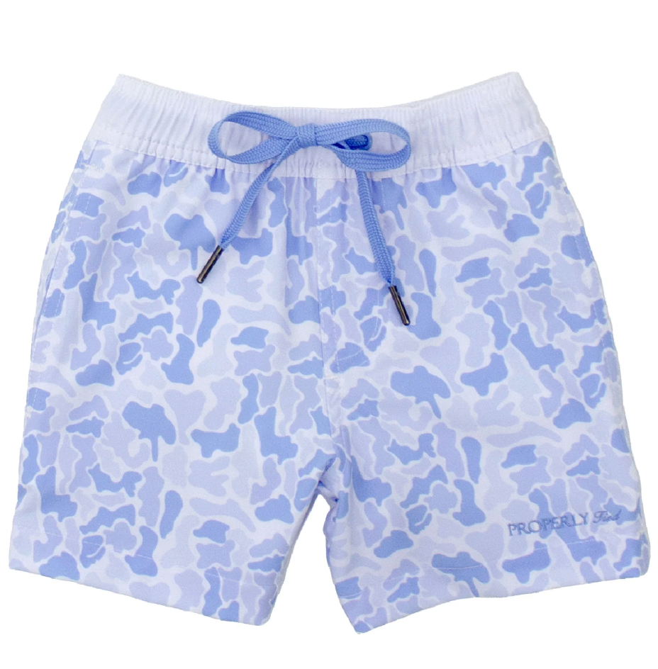 Boys Riviera Swim Trunk - River Camo from Anderson Parker