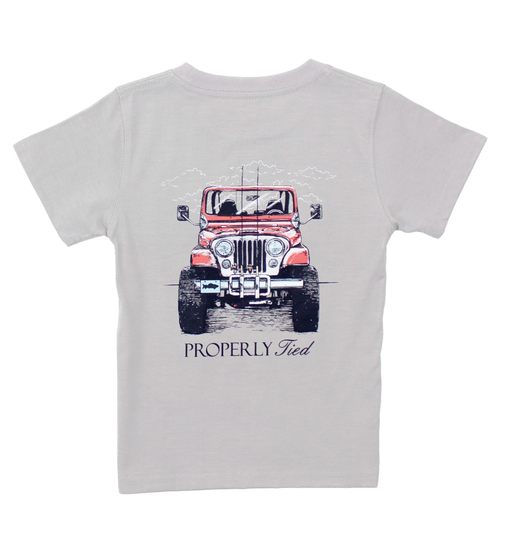 Boys Rod Runner SS Ice Grey from Anderson Parker