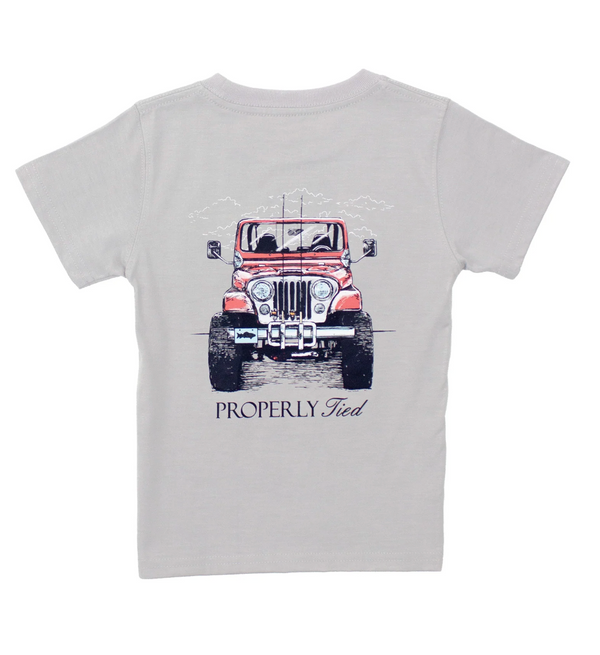 Boys Rod Runner SS Ice Grey from Anderson Parker