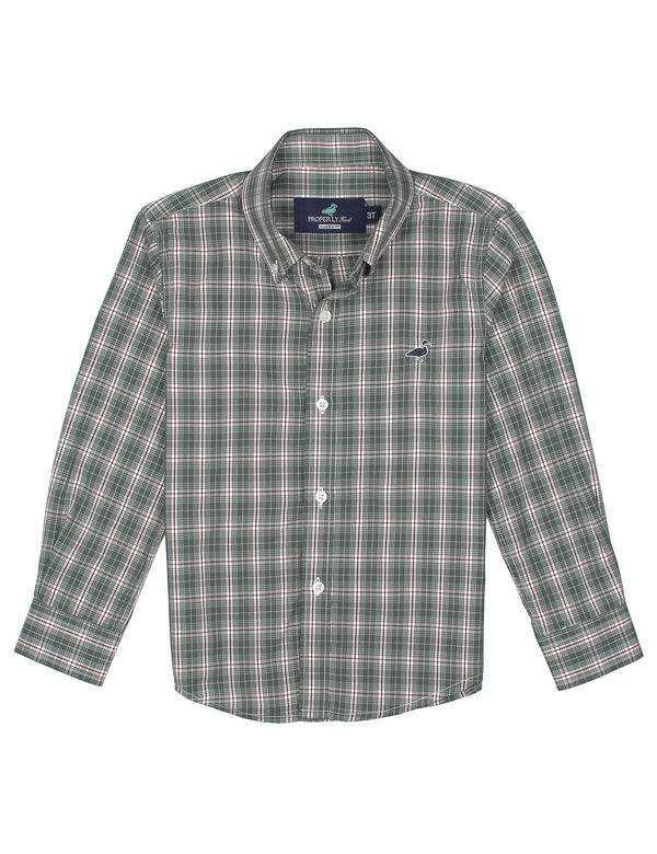Boys Seasonal Sportshirt - Mistletoe from Anderson Parker