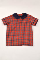 Boys Shirt & Short Set - Red Plaid from Anderson Parker