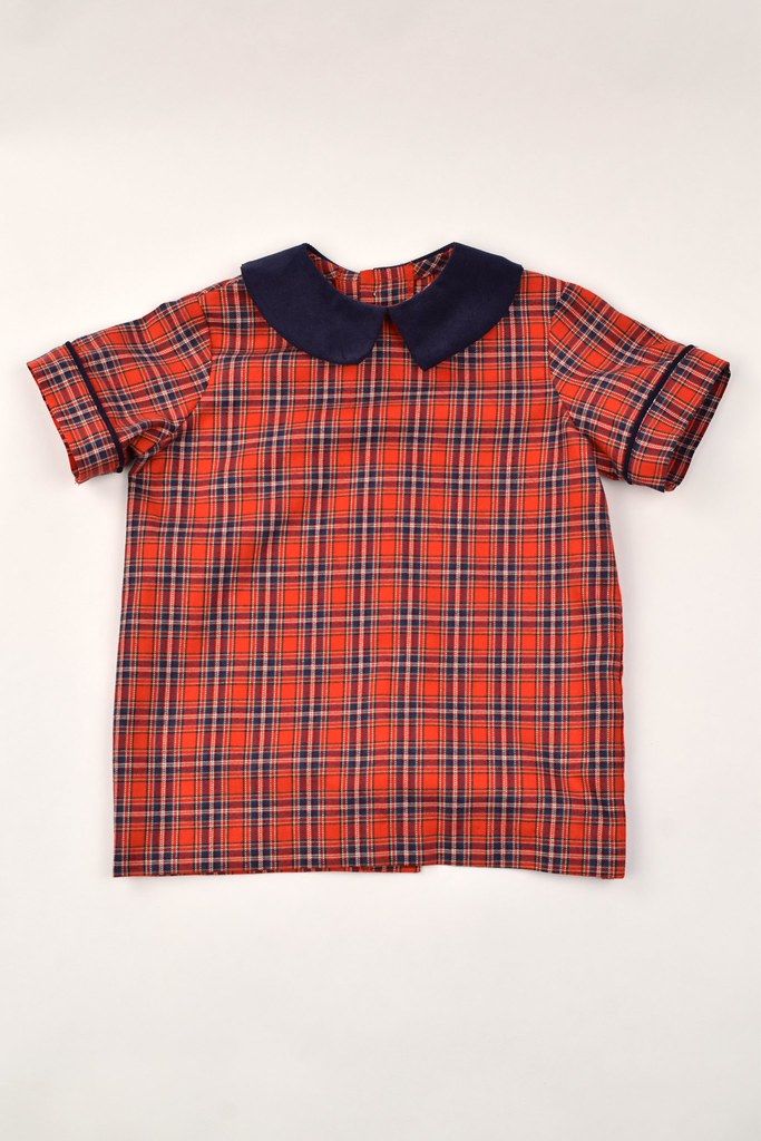 Boys Shirt & Short Set - Red Plaid from Anderson Parker