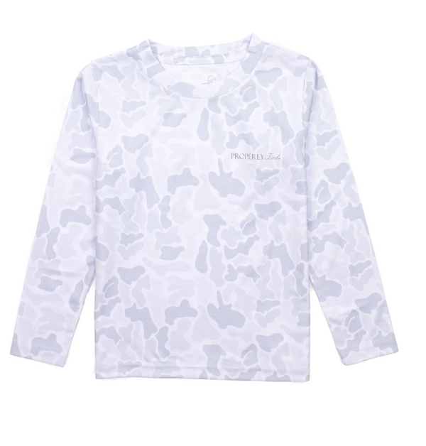 Boys Sportsman Performance LS Snow Camo from Anderson Parker