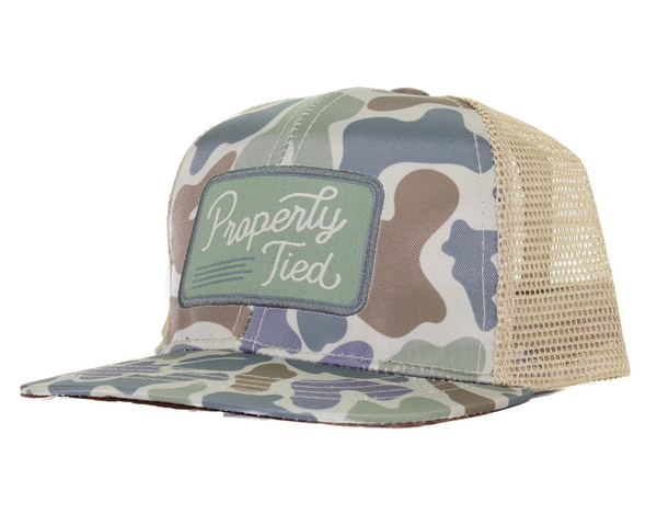 Boys Sportsman Trucker Hat Vintage Camo from Anderson Parker