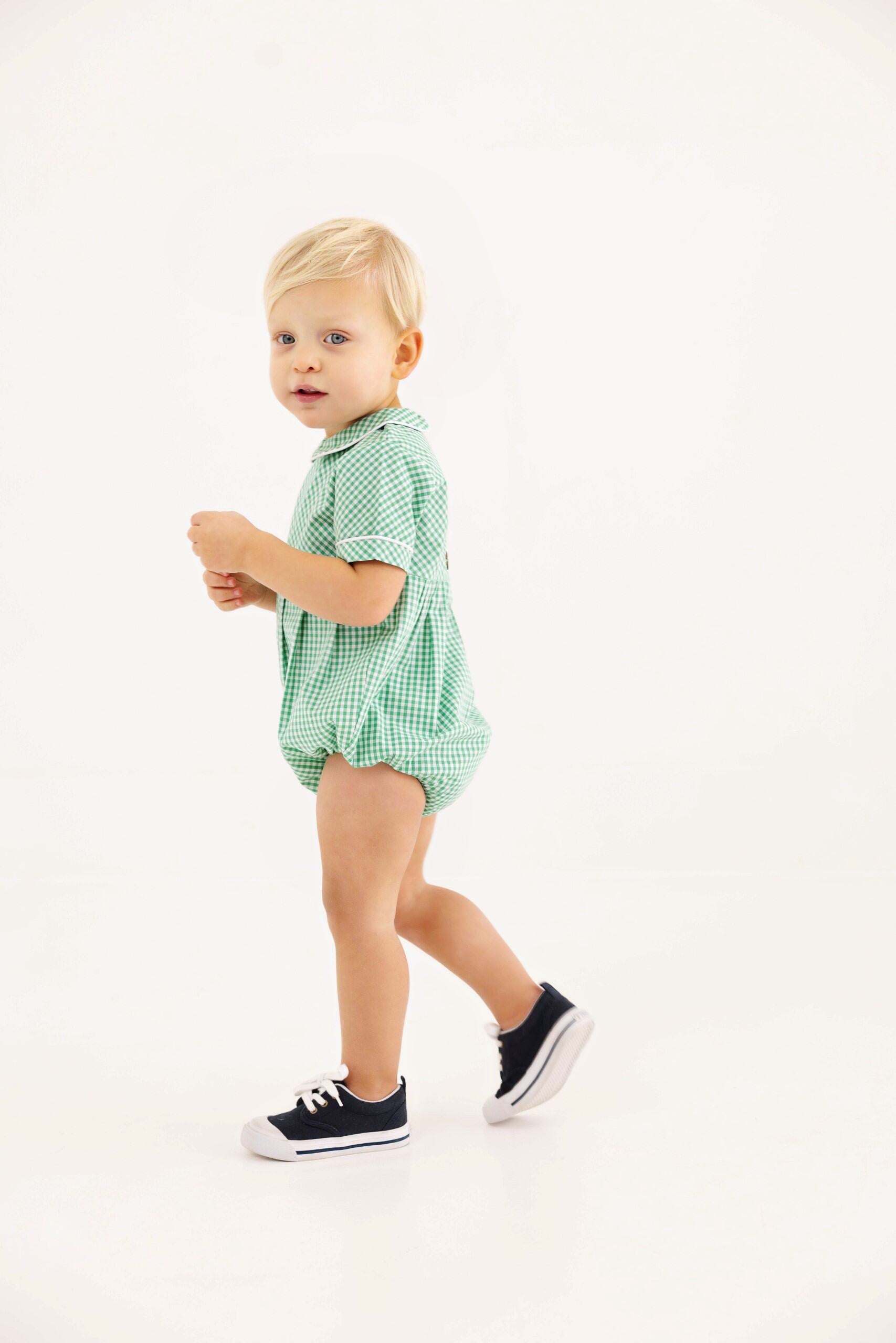 Bradford Bubble - Gibson Island Green Mini Gingham/Worth Ave White from Anderson Parker