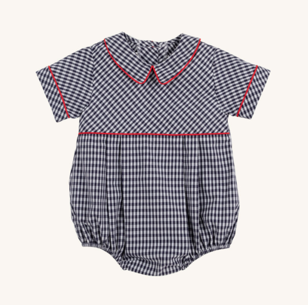 Bradford Bubble - Navy Grove Gingham/Richmond Red from Anderson Parker