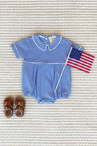 Bradford Bubble - Rockefeller Royal Stripe with Worth Avenue White - Anderson Parker