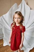 Burgundy Dress with Bow from Anderson Parker