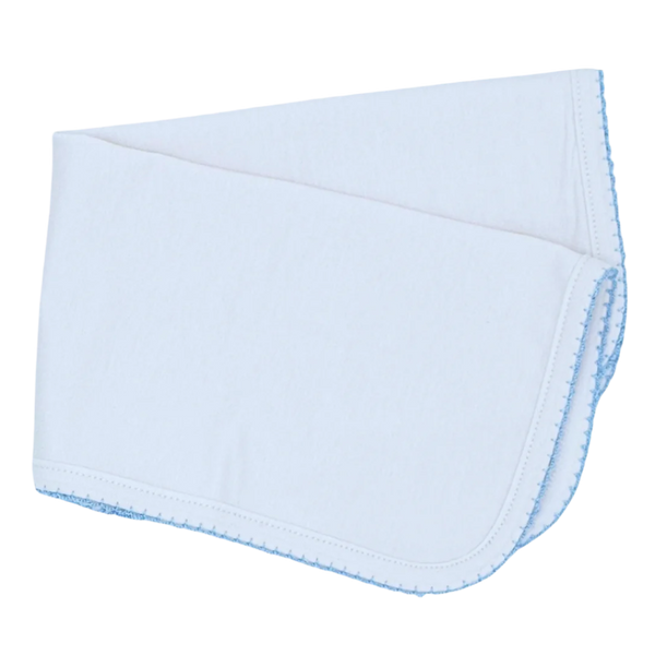 Burp Cloth with Picot Trim from Anderson Parker