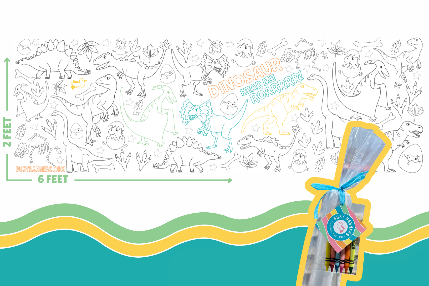 Busy Banner - Dinosaurs from Anderson Parker
