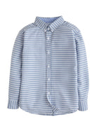 Button Down Shirt - Gray Blue Gingham from Anderson Parker