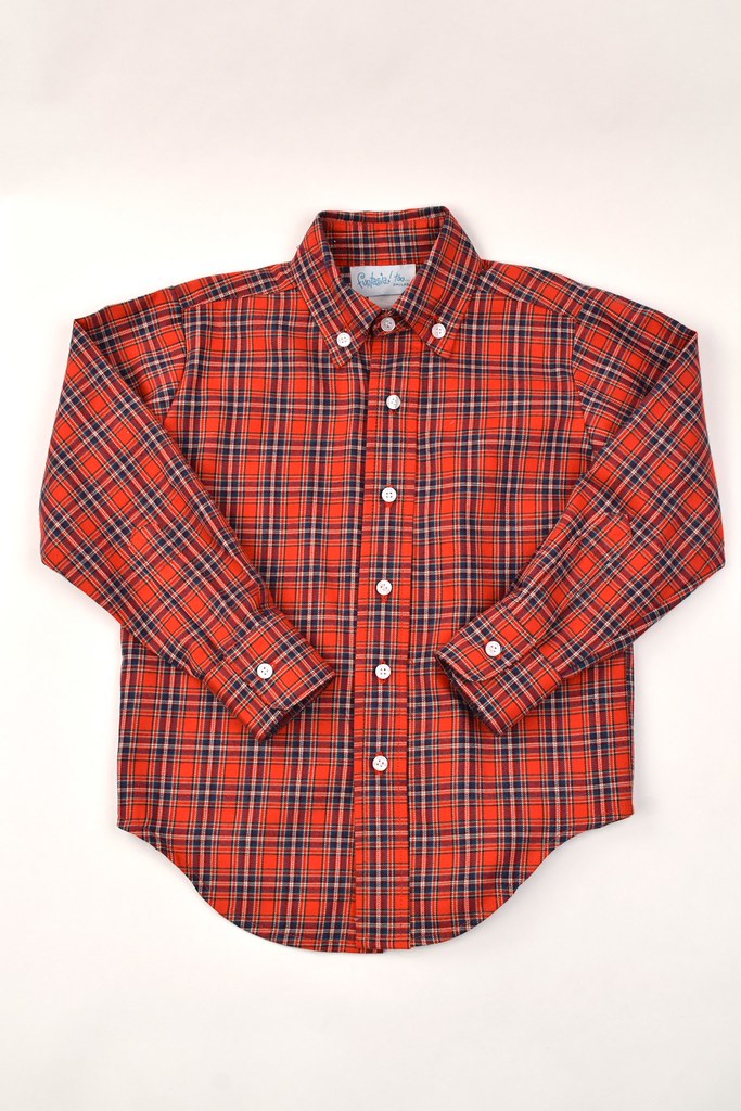 Button Down Shirt - Red Plaid from Anderson Parker
