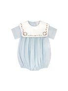 CHRISTIAN BUBBLE BLESSINGS BLUE BATISTE, HOLLY EMBROIDERY from Anderson Parker