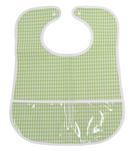 CLEAN UP BIB - GINGHAM LEAF from Anderson Parker