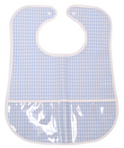 CLEAN UP BIB - GINGHAM MIST from Anderson Parker