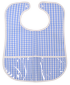 CLEAN UP BIB - GINGHAM SKY from Anderson Parker