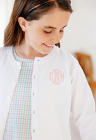 Cambridge Cardigan - Pearl Buttons - Worth Ave White from Anderson Parker