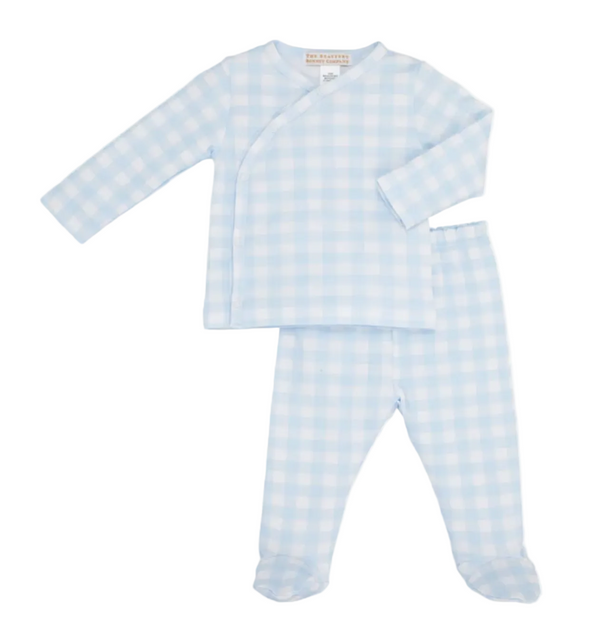 Cameron Cross-Front Set - Buckhead Blue Gingham from Anderson Parker