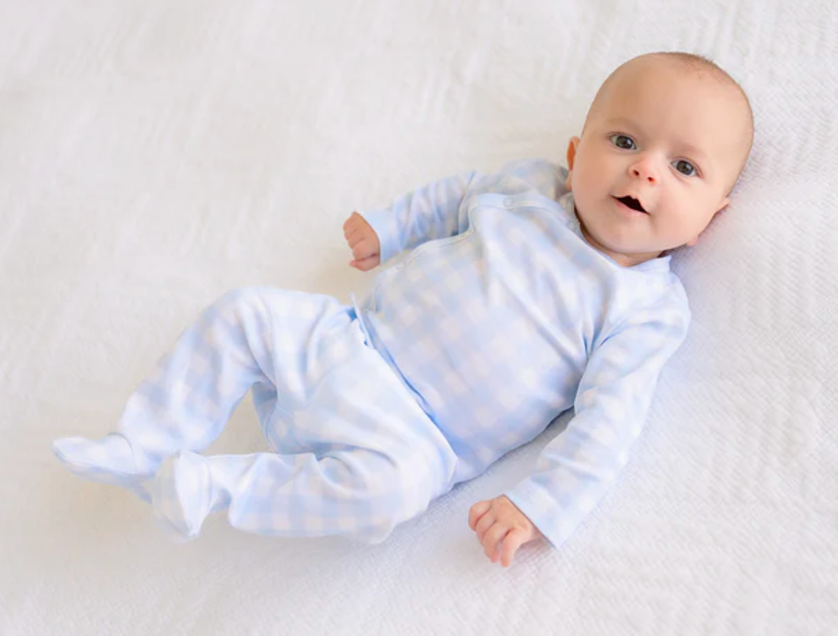 Cameron Cross-Front Set - Buckhead Blue Gingham from Anderson Parker