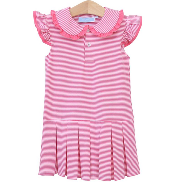 Camilla Dress - Pink Stripe from Anderson Parker