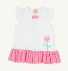 Camille Cover Up -  Worth Ave White/Hamptons Hot Pink/Flowers from Anderson Parker