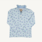 Canter Collar Half-Zip - Handful of Hydrangeas/Beale Street Blue from Anderson Parker