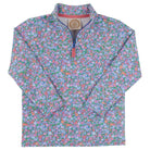 Canter Collar Half-Zip - Mountain Brook Mini Floral (Parrot Cay Coral)/Parrot Cay Coral from Anderson Parker