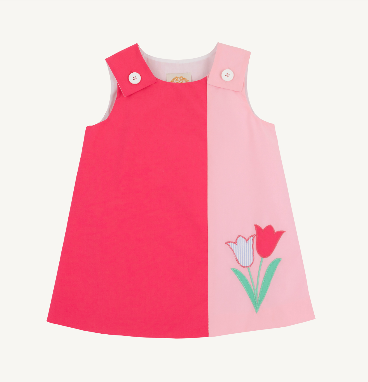 Caroline Colorblock Jumper - Palm Springs Punch/Sandpearl Pink from Anderson Parker