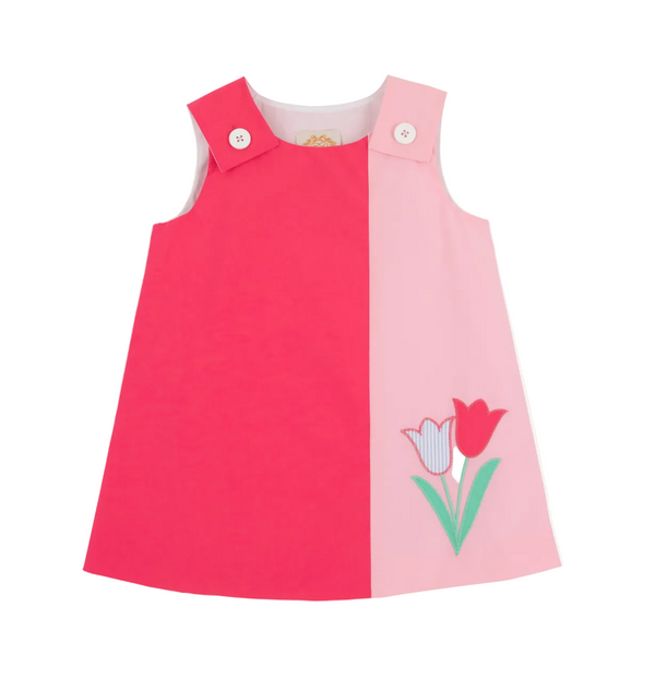 Caroline Colorblock Jumper - Palm Springs Punch/Sandpearl Pink from Anderson Parker
