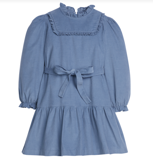 Carrick Dress - Stormy Blue Corduroy from Anderson Parker