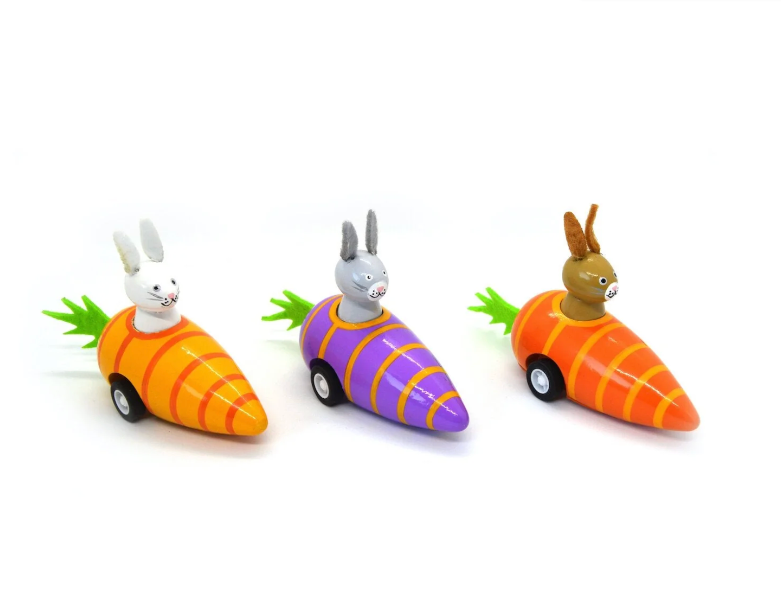 Carrot Bunnies - Pull Back Bunnies in Carrots from Anderson Parker