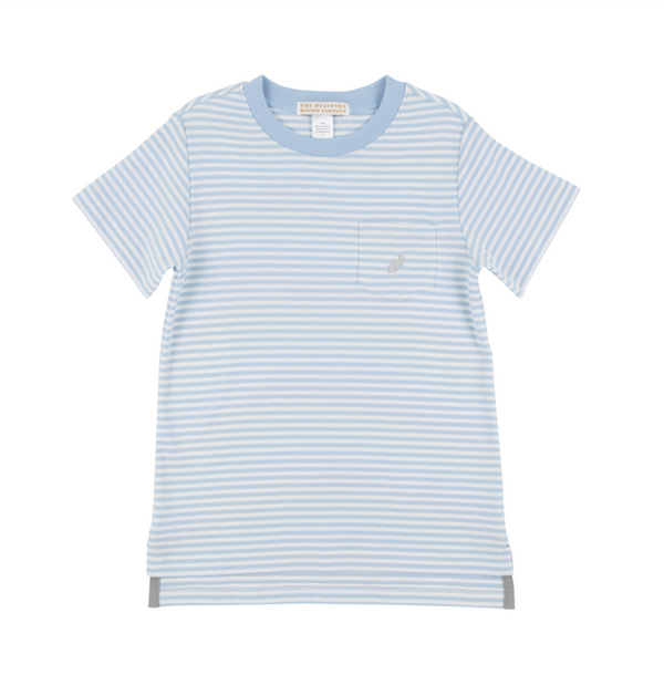 Carter Crewneck - Beale Street Blue Stripe/Beale Street Blue/Grantley Gray from Anderson Parker